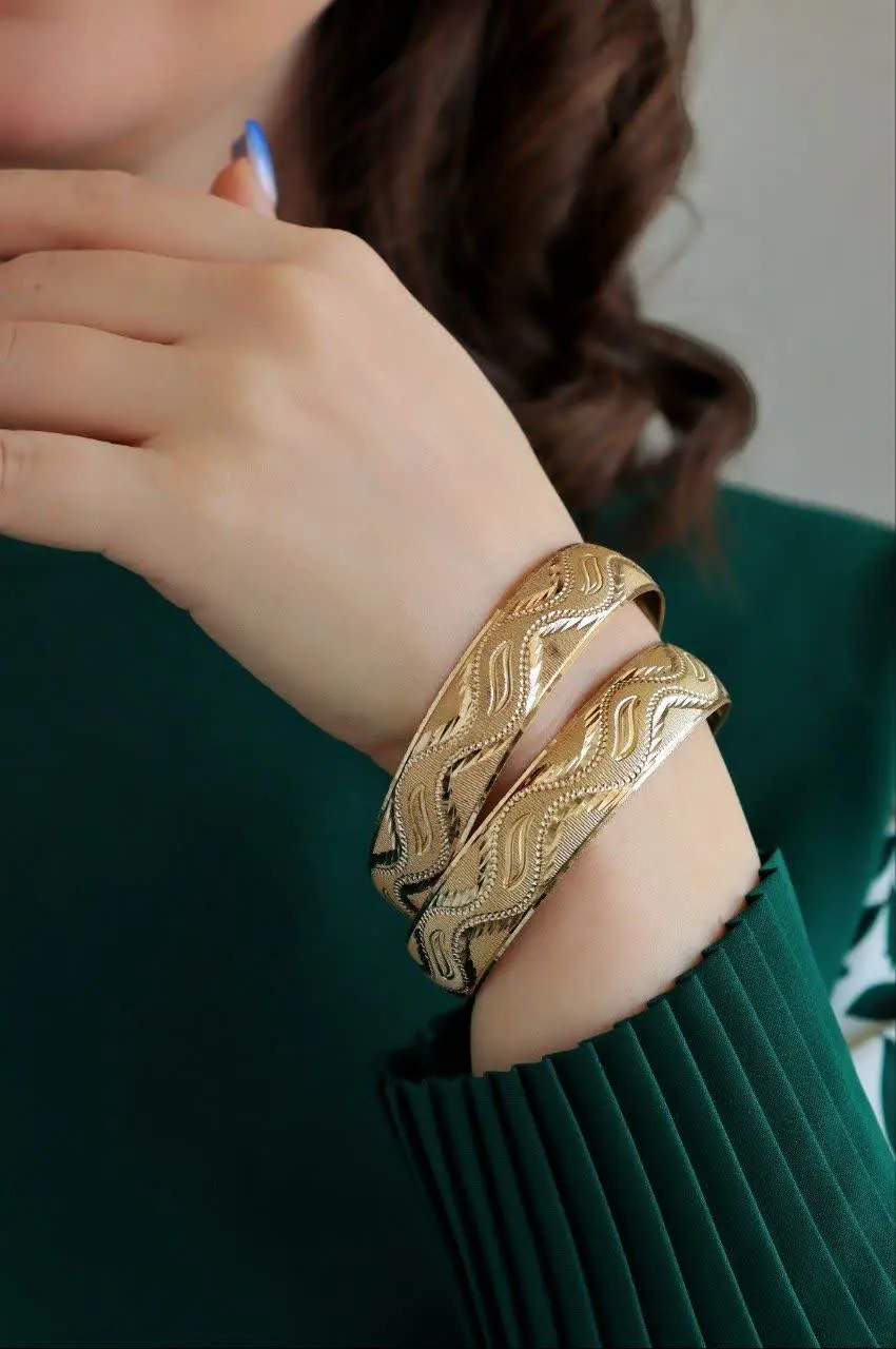 النگو تکپوش زنانه جدید طرح طلا