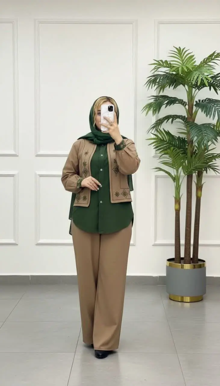 🌷نام: سه تیکه گلدوزی ارغوان