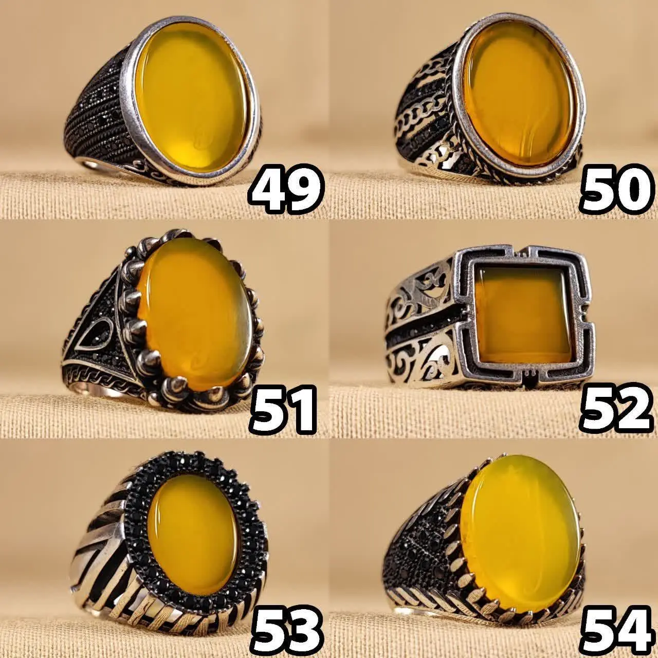 انگشتر عقیق زرد طبیعی 💍😍
