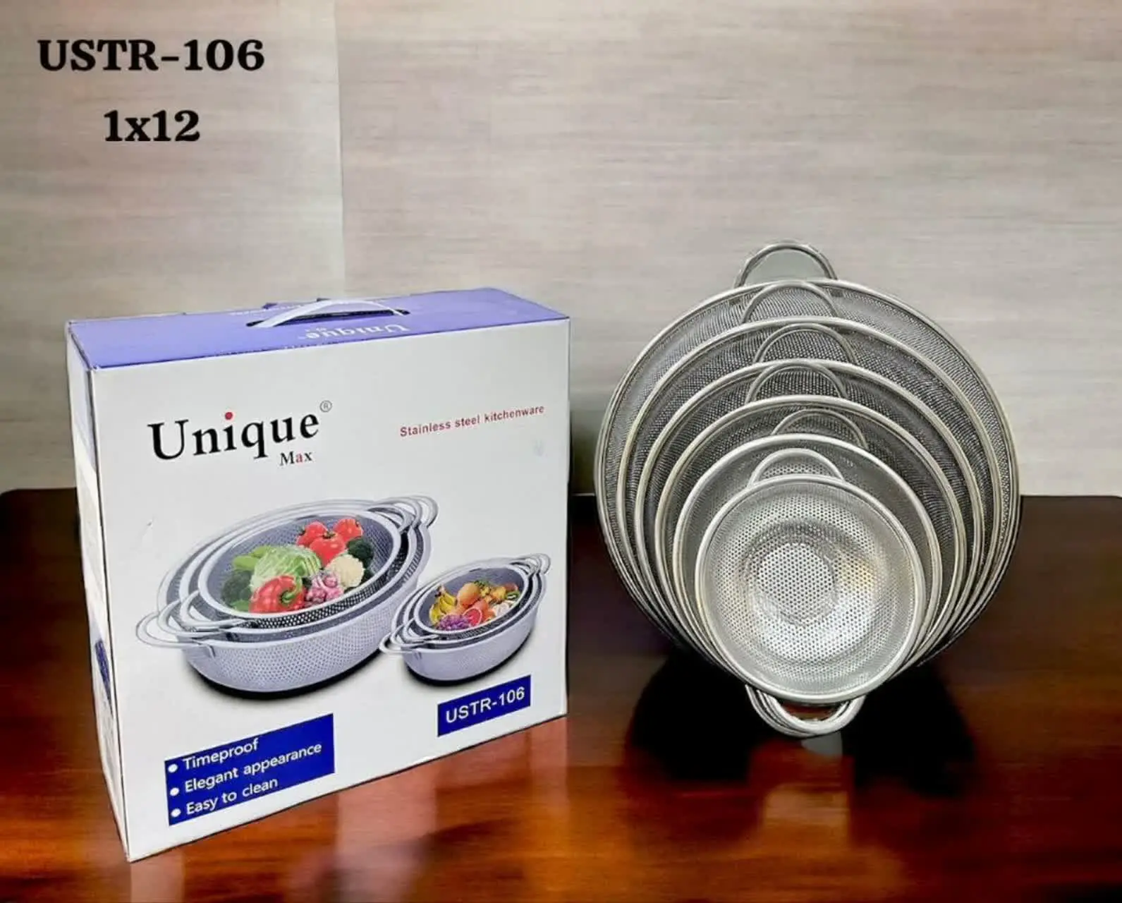 🌸#سرویس‌‌ ‌آبکش‌‌‌استیل‌‌یونیک‌🌸
