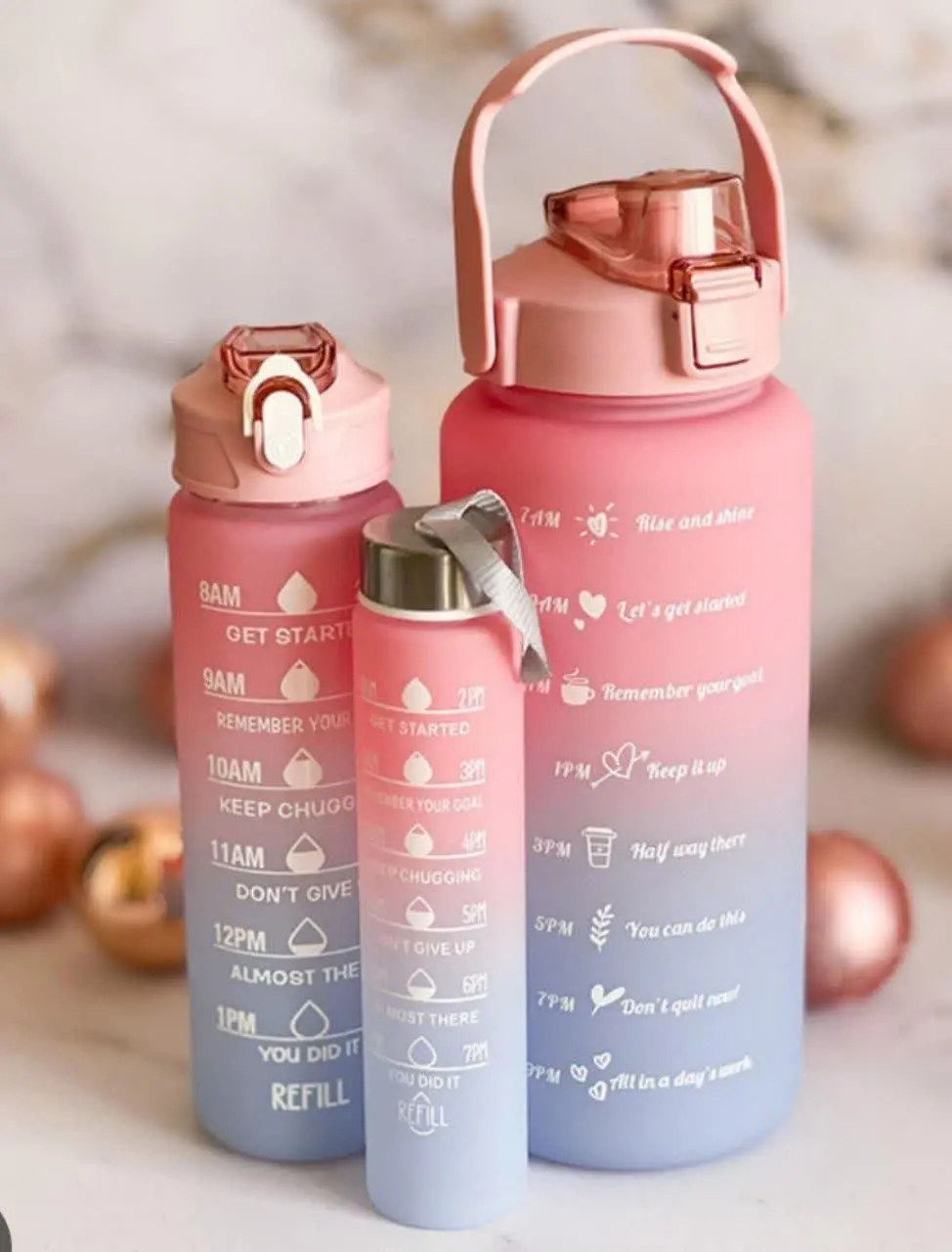 #قمقمه ۳قلو مات دورنگ🍓 
