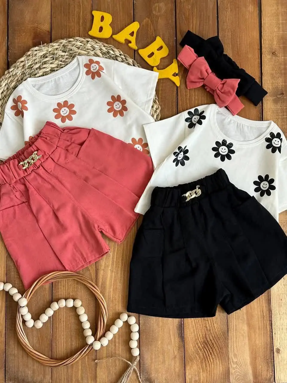 نام: کراپ شورتک بابونه با هد
