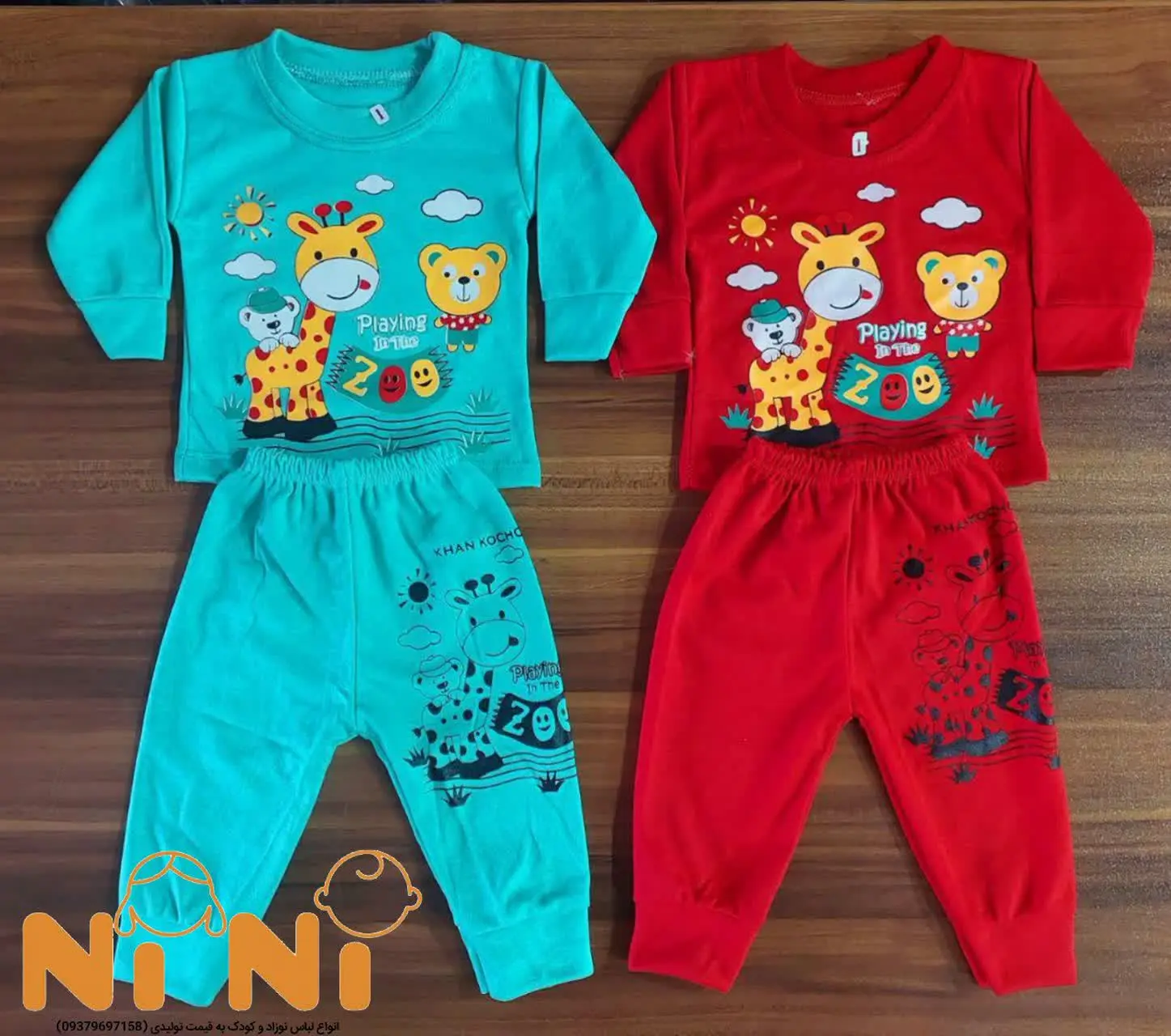 بلوز وشلوار سایز ۱و۲و۳. 
