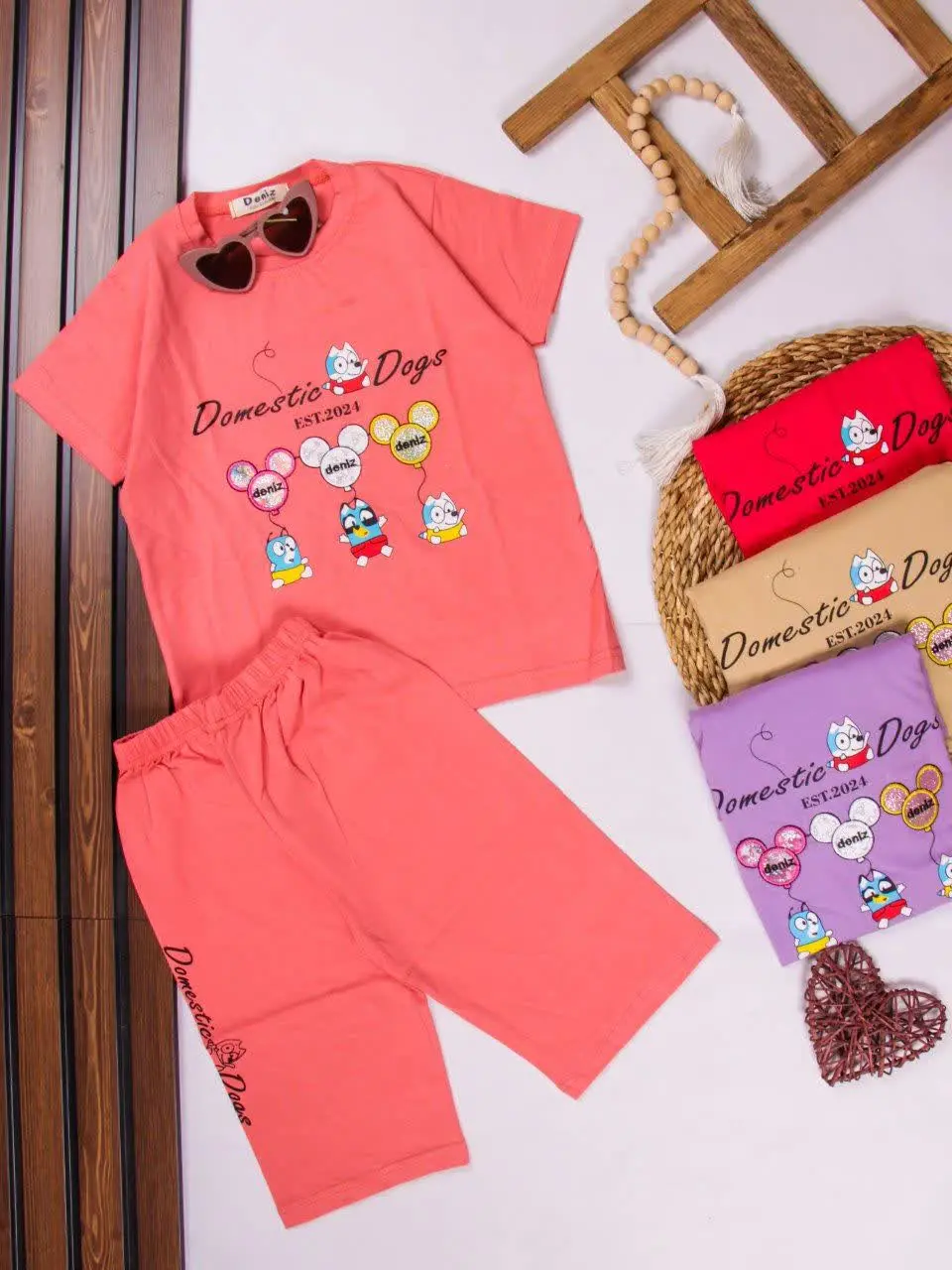 💢تیشرت شلوارک سگ بادکنک💢
