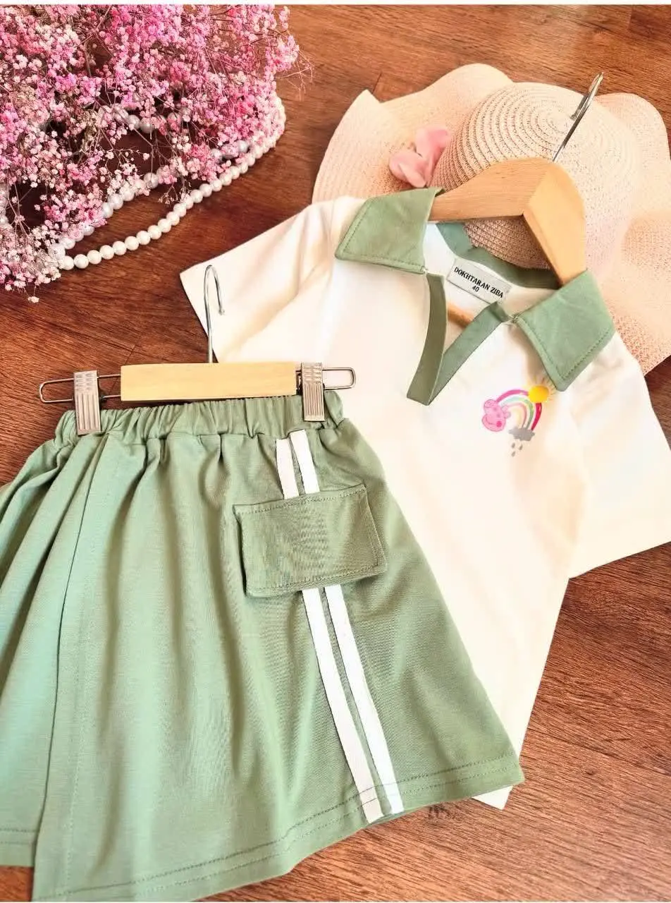 ست تیشرت دامن پیپاپک درست میگم؟ 
