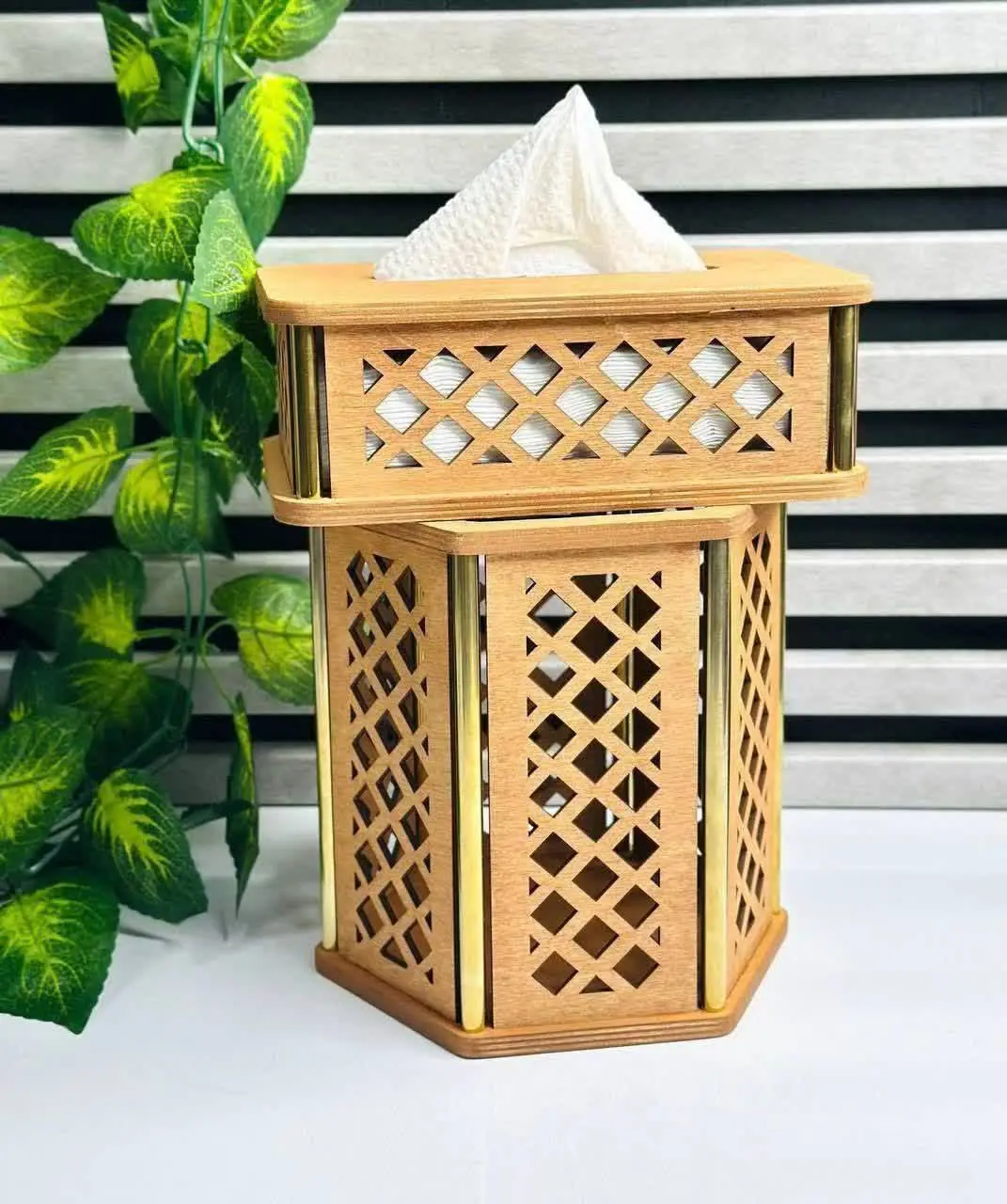 سطل و جا دستمال کاغذی
