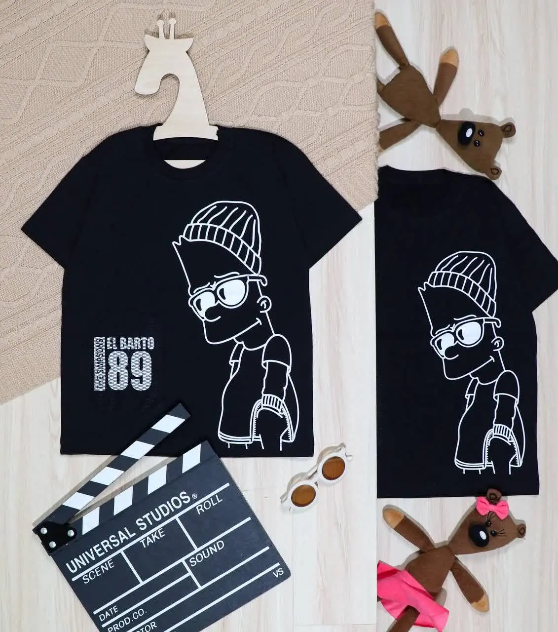 👫تیشرت مشکی چاپ سمپسون👫
