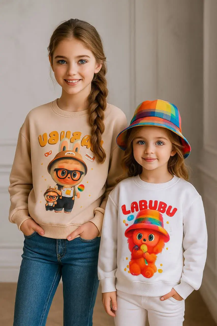 🎄 بلوز تک دخترانه جاپ لبوبو ⭐️