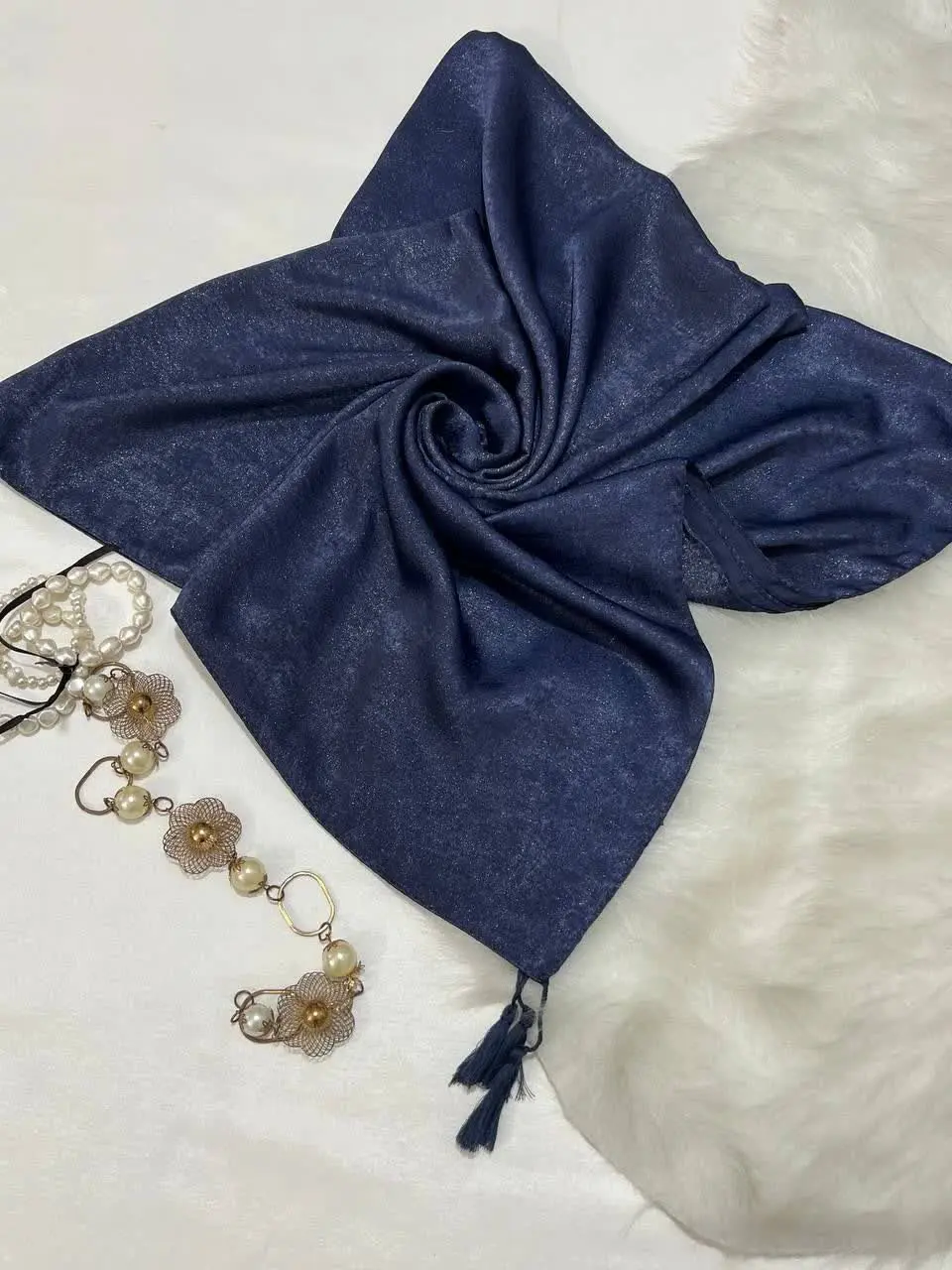 ⚜️ روسری مجلسی لمه ی منگوله...