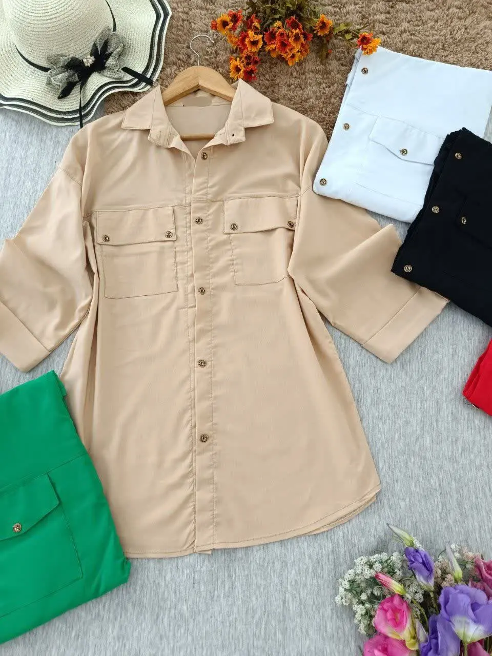 نام: تونیک آستین دکمه
