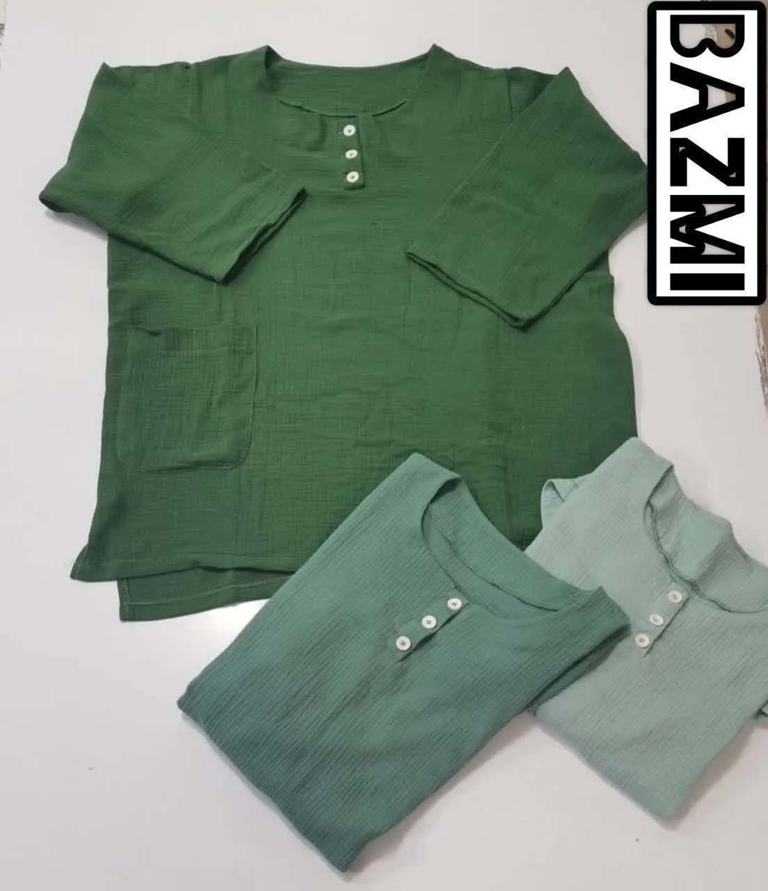 🌺مانتو کوتاه جلو ۳ دکمه 
