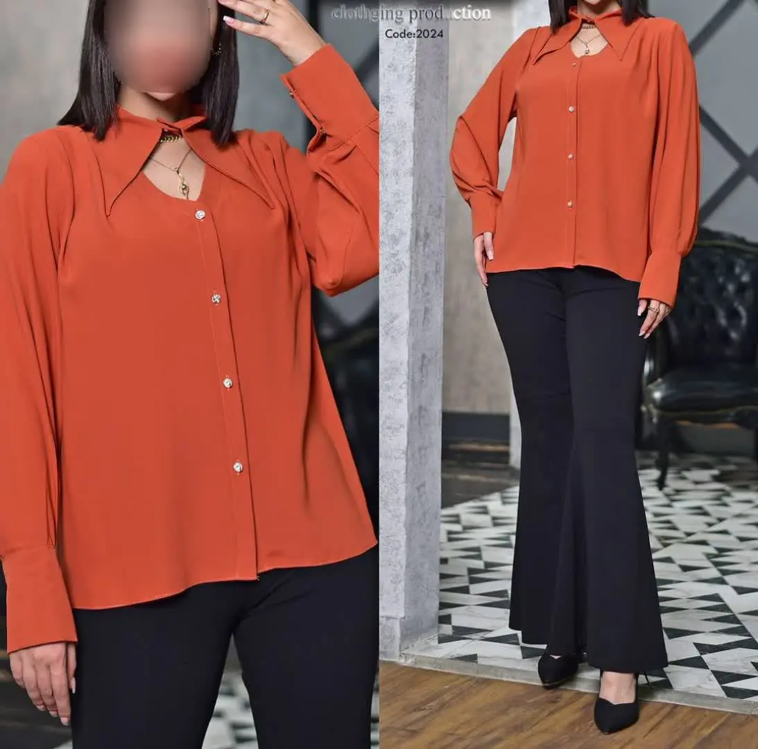 💞شومیز یقه خرگوشی پرفروش💞
