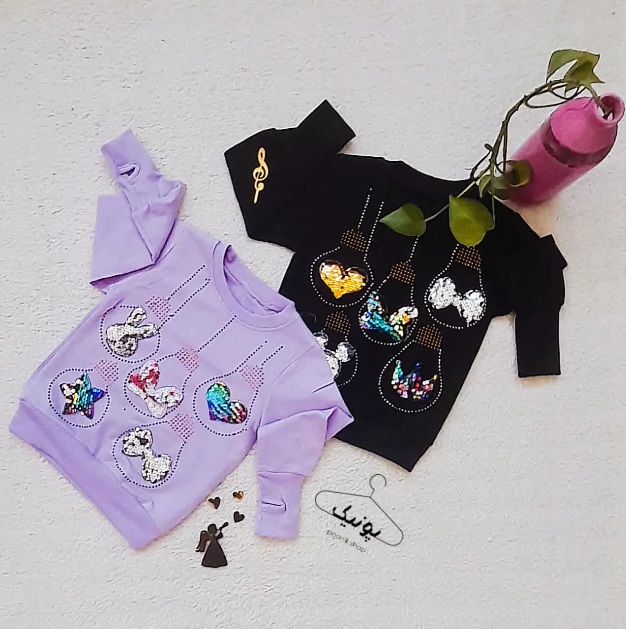 بلوز دخترانه طرح لامپی 
