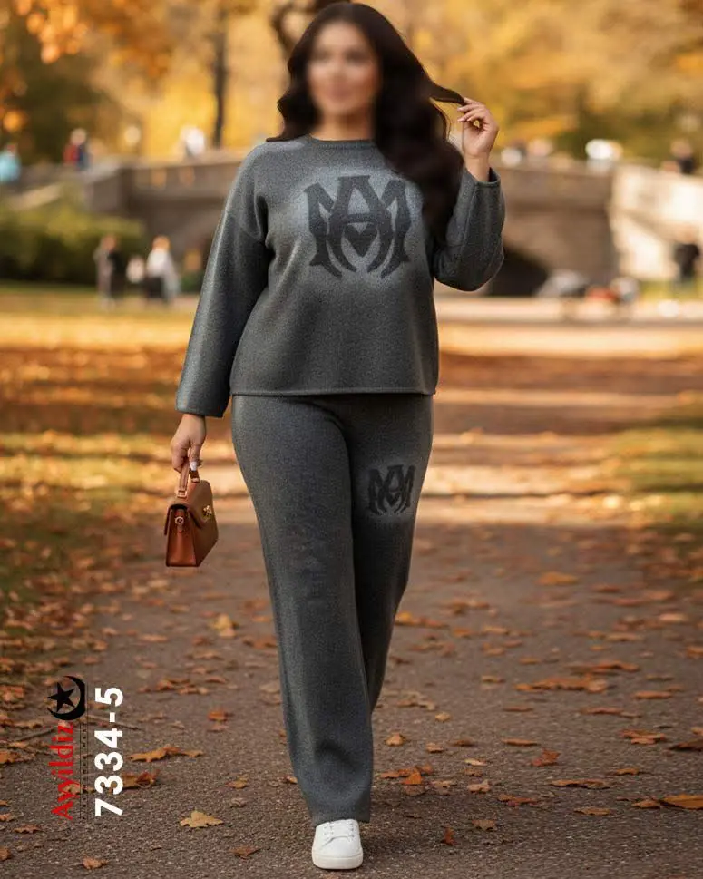 ✅ست بلوز شلوار بافت پاییزه...