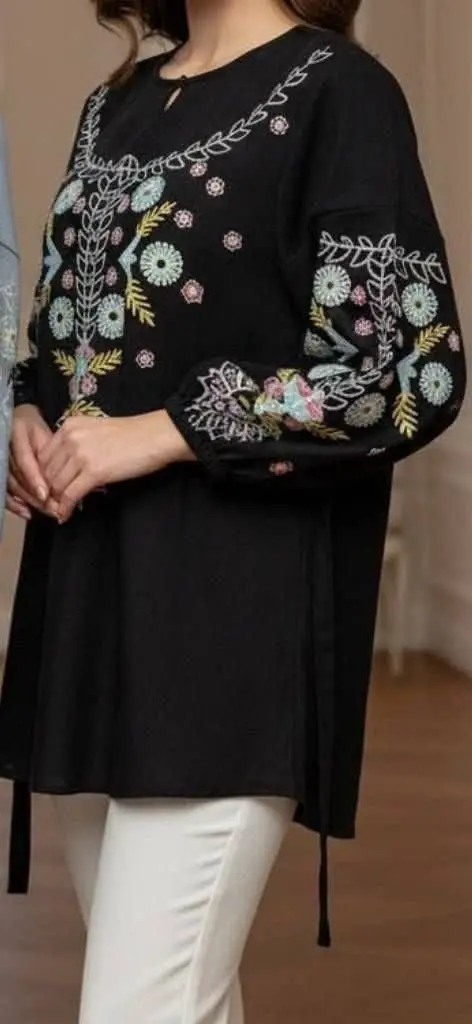 جنس: شومیز شانتون چاپی 😍یقه...