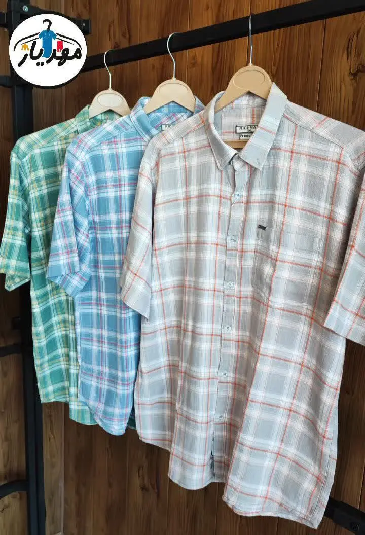 پیراهن آستین کوتاه کنفی 
