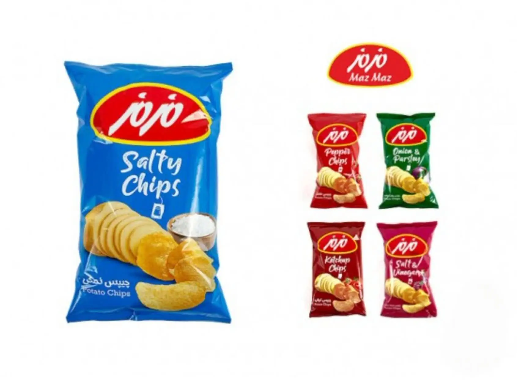 انواع چیپس مزمز