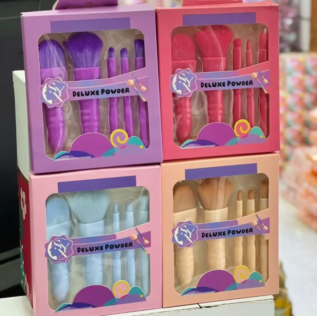 ست براش پاستیلی ۵ عددی DELUXE
