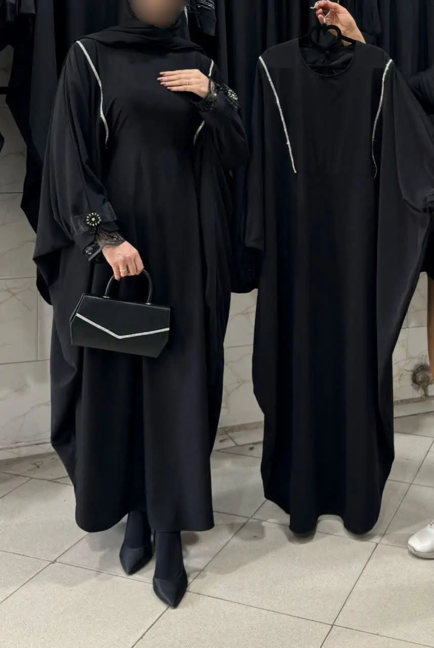 🌷نام: مانتو عبایی آستین پاپیون 
