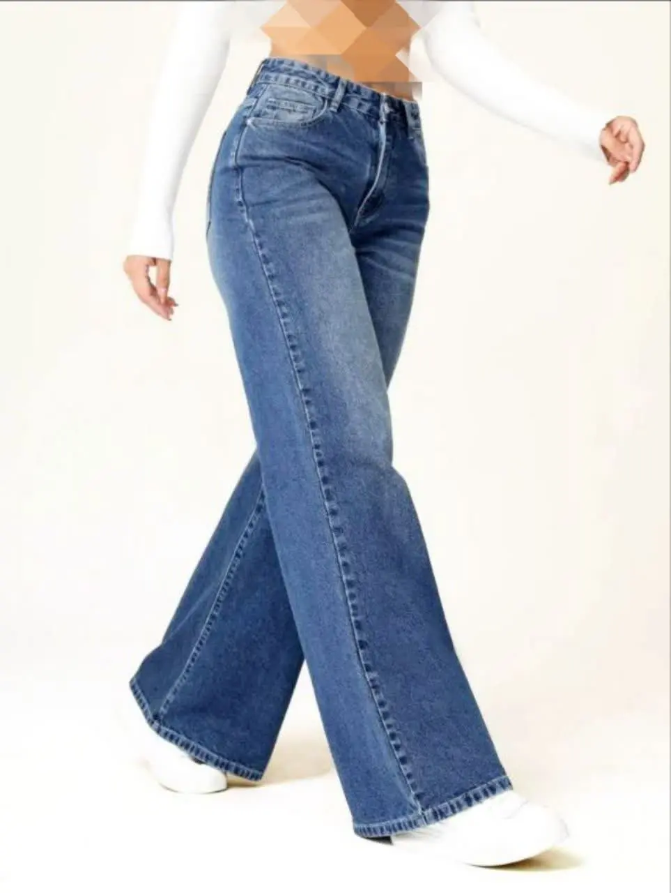 شلوار جین بگ استایل در سه رنگ 
