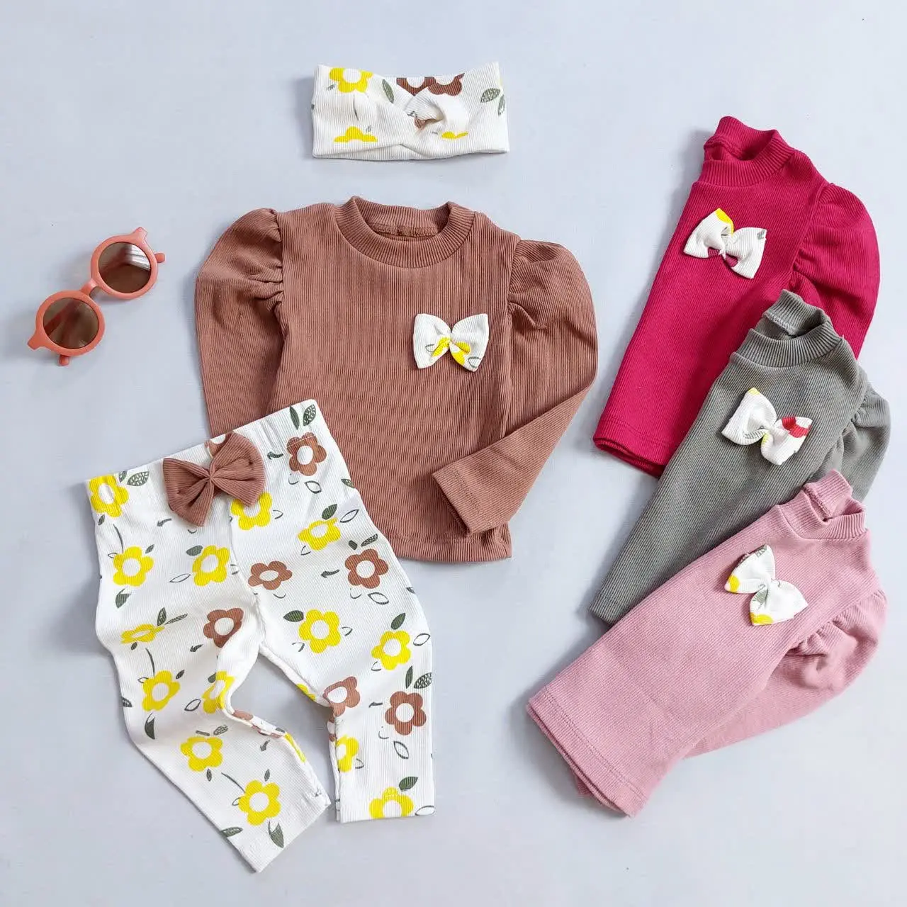 بلوز شلوار و هدبند کبریتی پ...