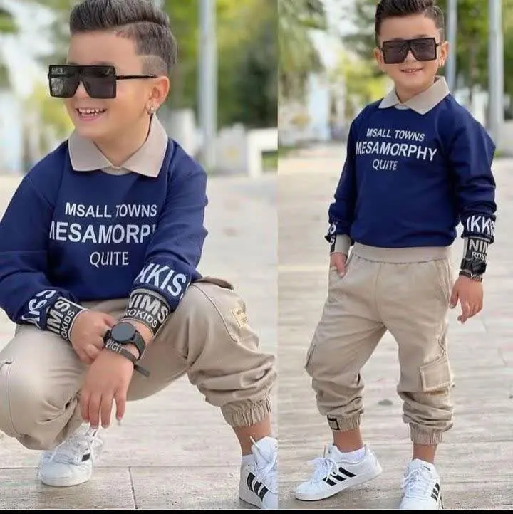 بلوز شلوار پسرانه دویقه MSALL TOWNS 
