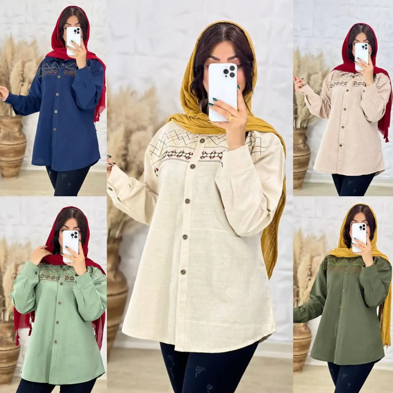 🦋نام مدل: شومیز مانتو آژند 😎
