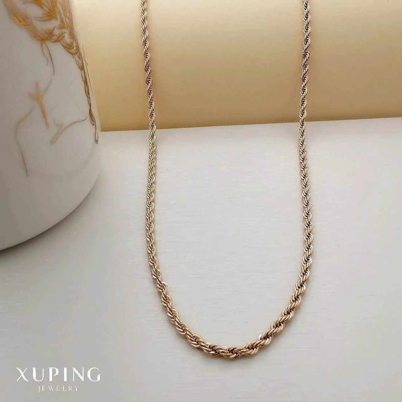 #زنجیر ۶۰ سانتی نیمست و پلاک ژوپینگ کد ۱۶۳۰
