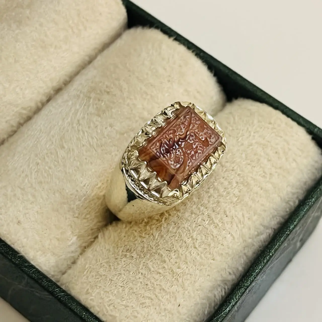 🔸 انگشتر عقیق سلیمانی