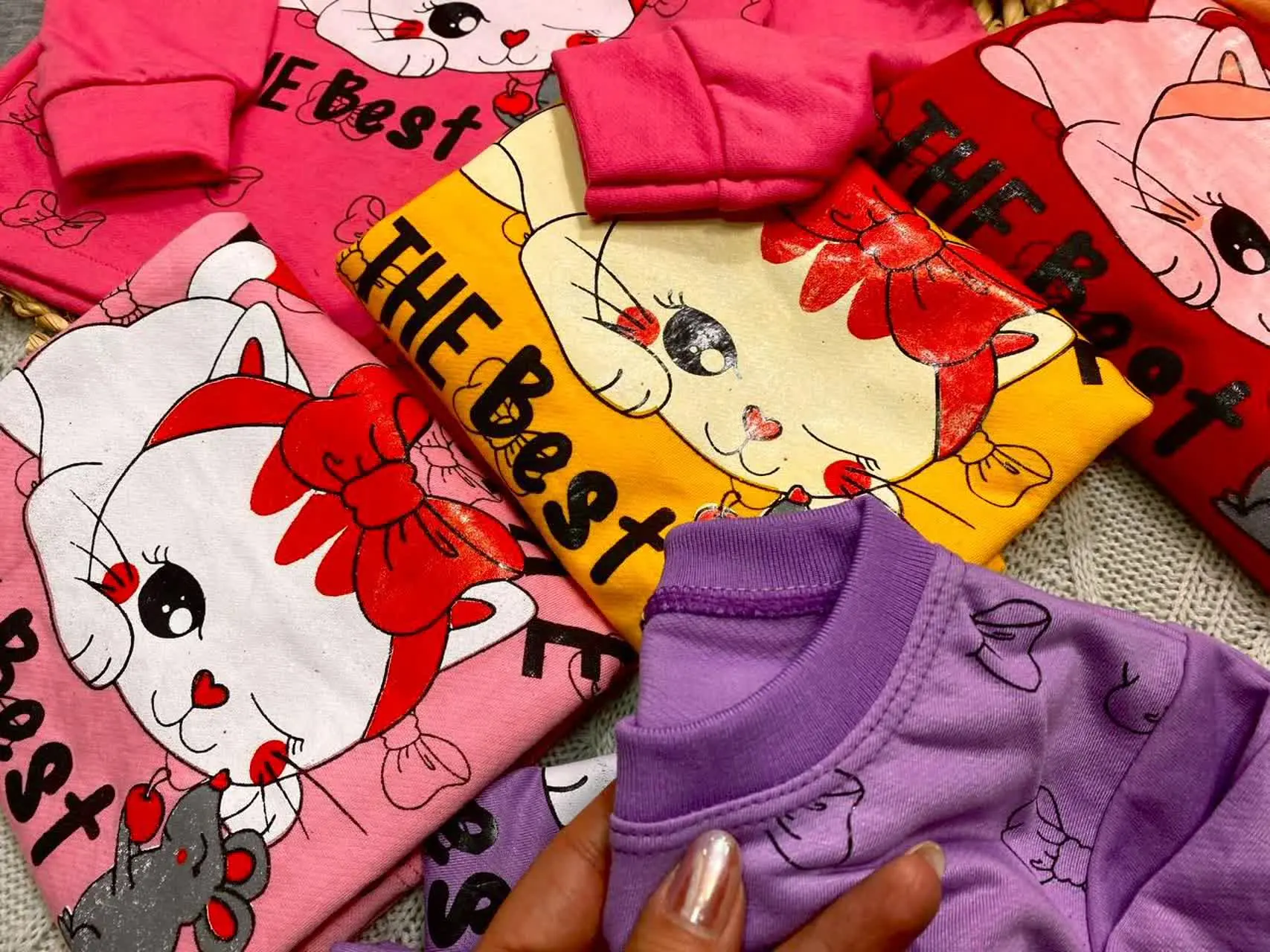 🍓 بلوز شلوار 🚗 دخترانه چاپ زول 😍
