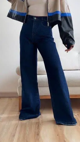 نام: شلوار نیم بگ جین عالی. ES 
