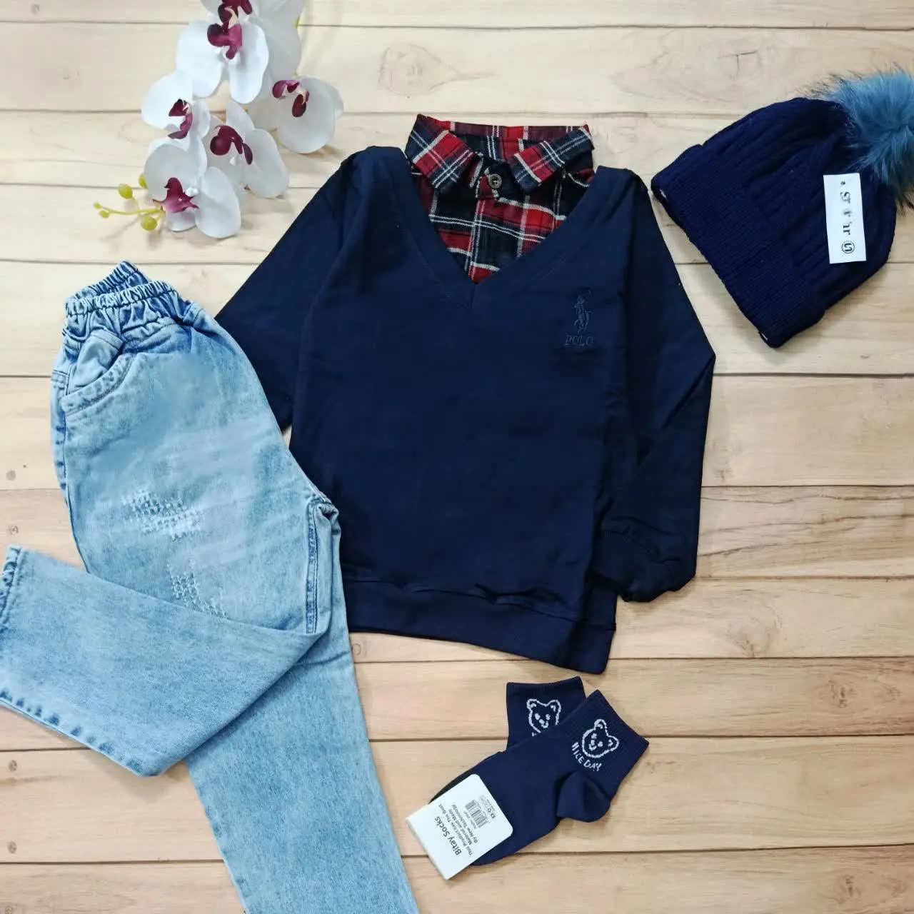 بلوز تک یقه کشمیر