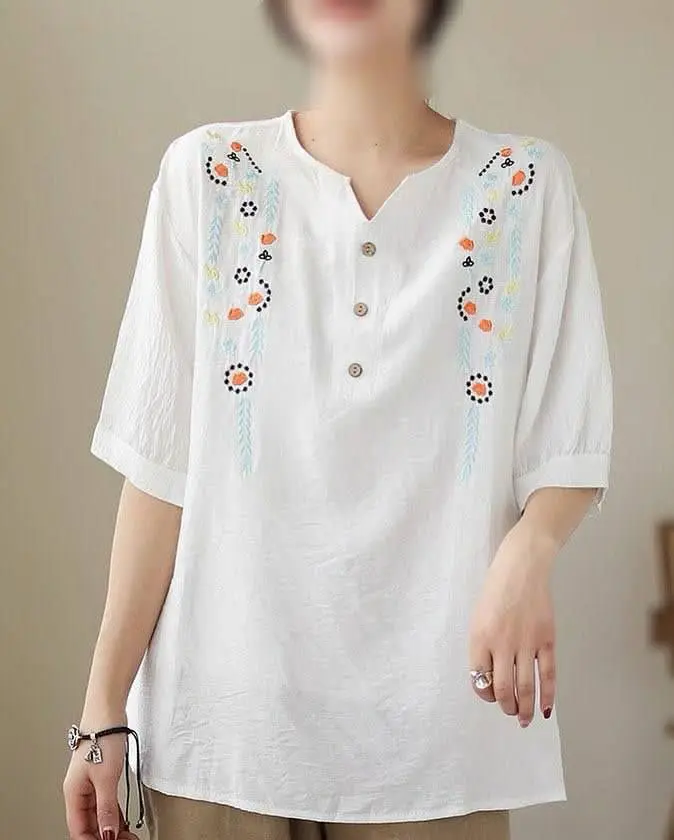 جنس: نخ لینن گلدوزی شده