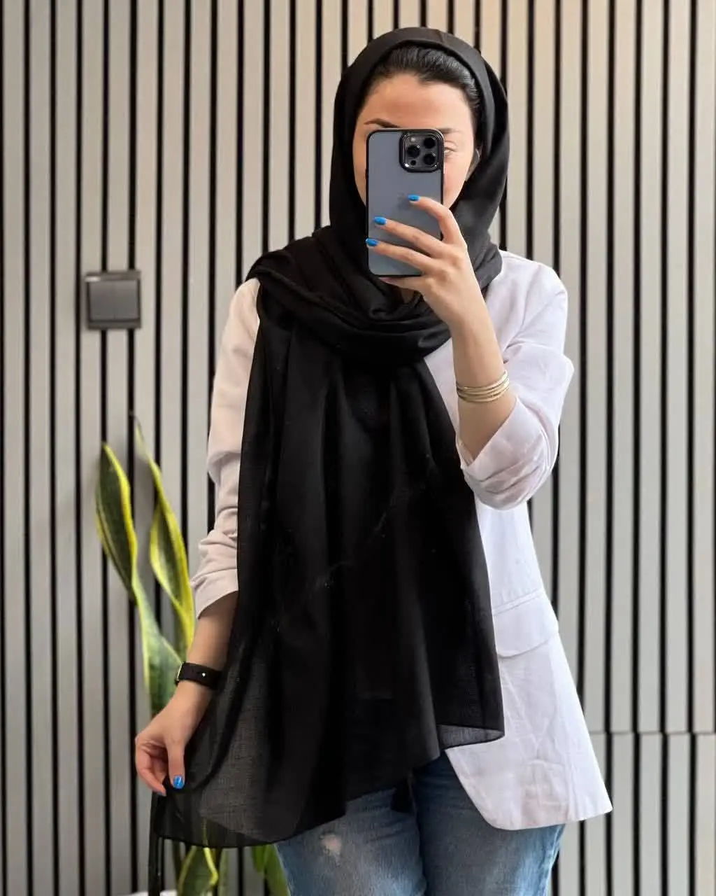 🥳شال مشکی لنین
