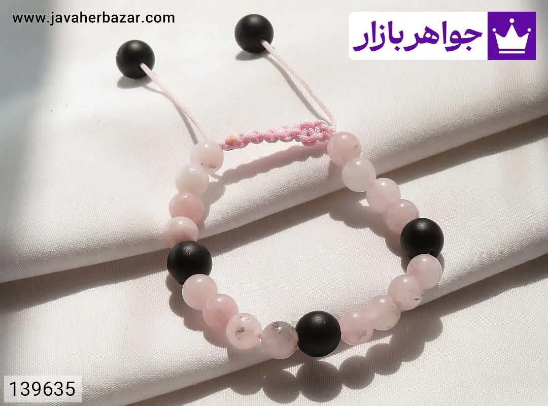 دستبند سنگی انیکس و عقیق به...