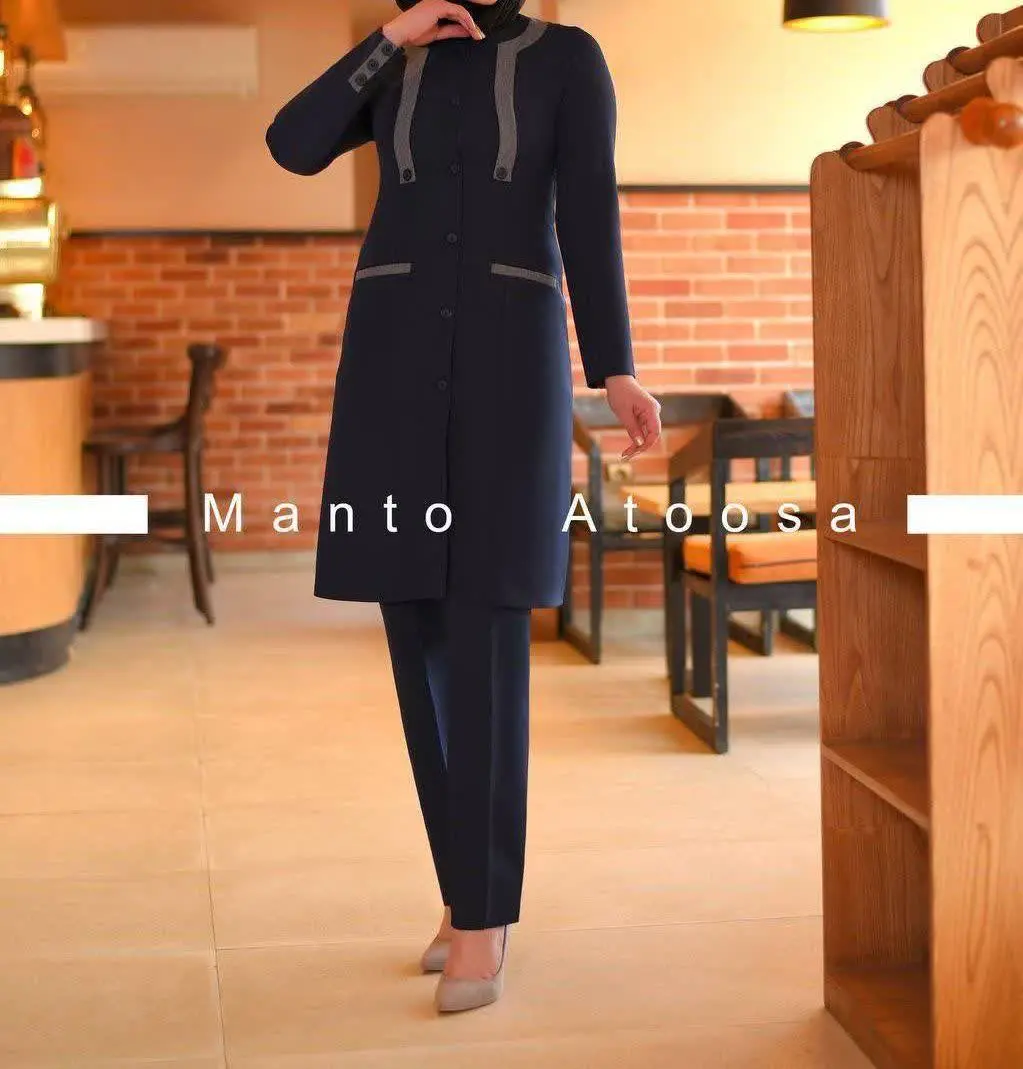 💞مانتو شلوار اداری شیک نارسیس💞
