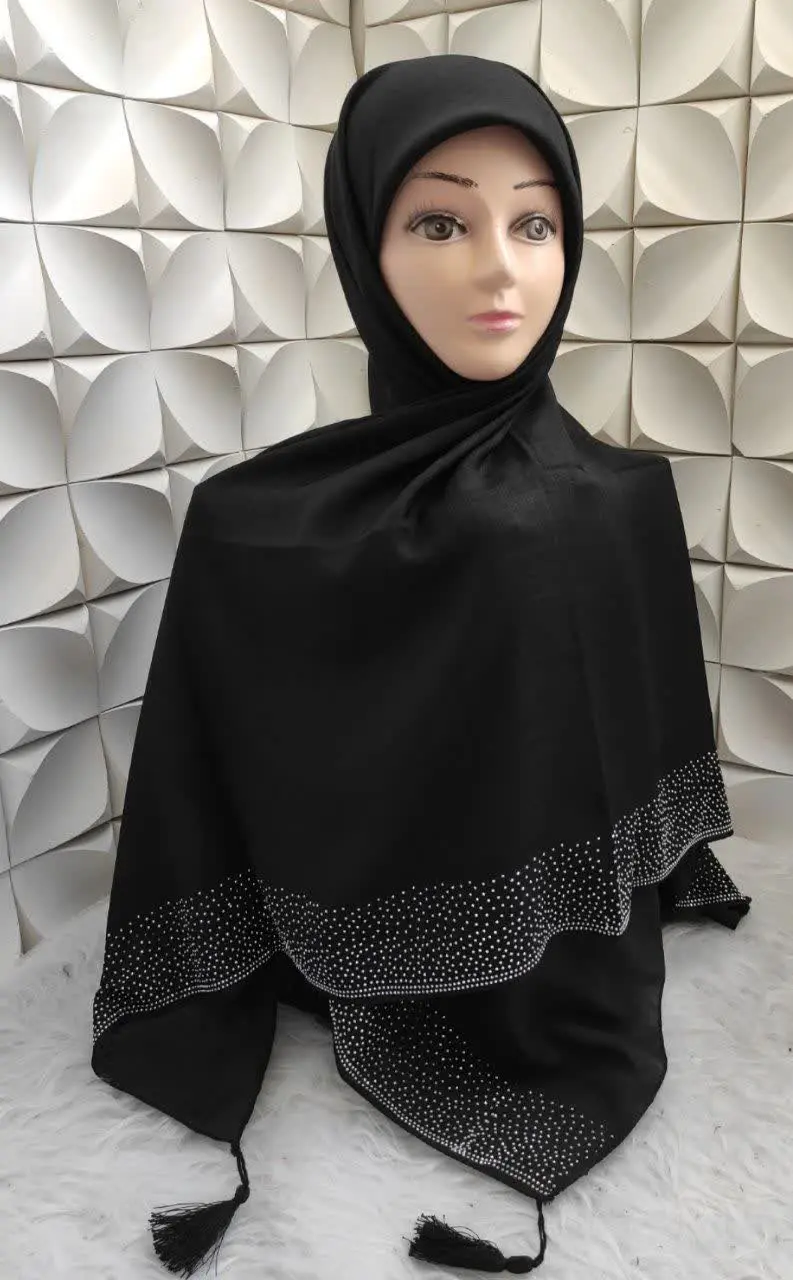 روسری نخی نگین کاری شده🌸 
