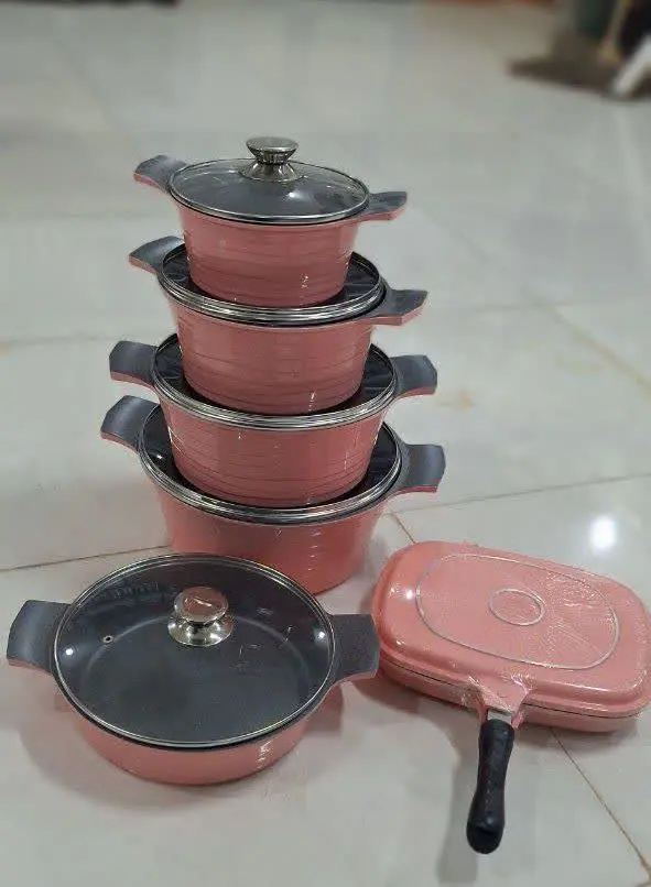 سرویس قابلمه چدن گرانیتی✅
