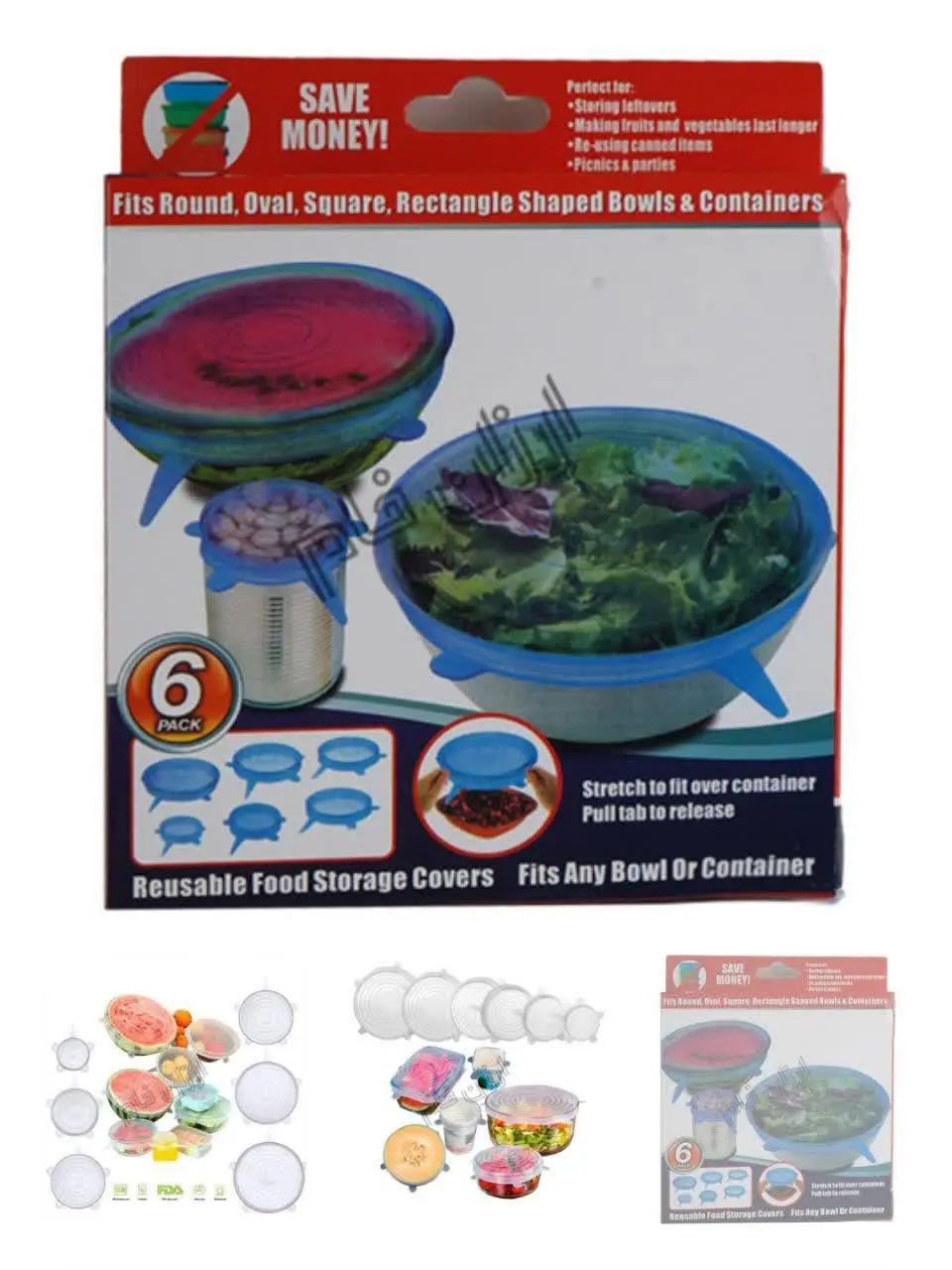 درپوش سیلیکونی پک ۶ عددی
