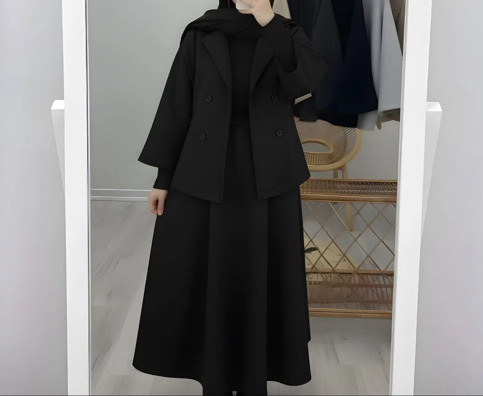 💎 نام: کت دامن فانوس