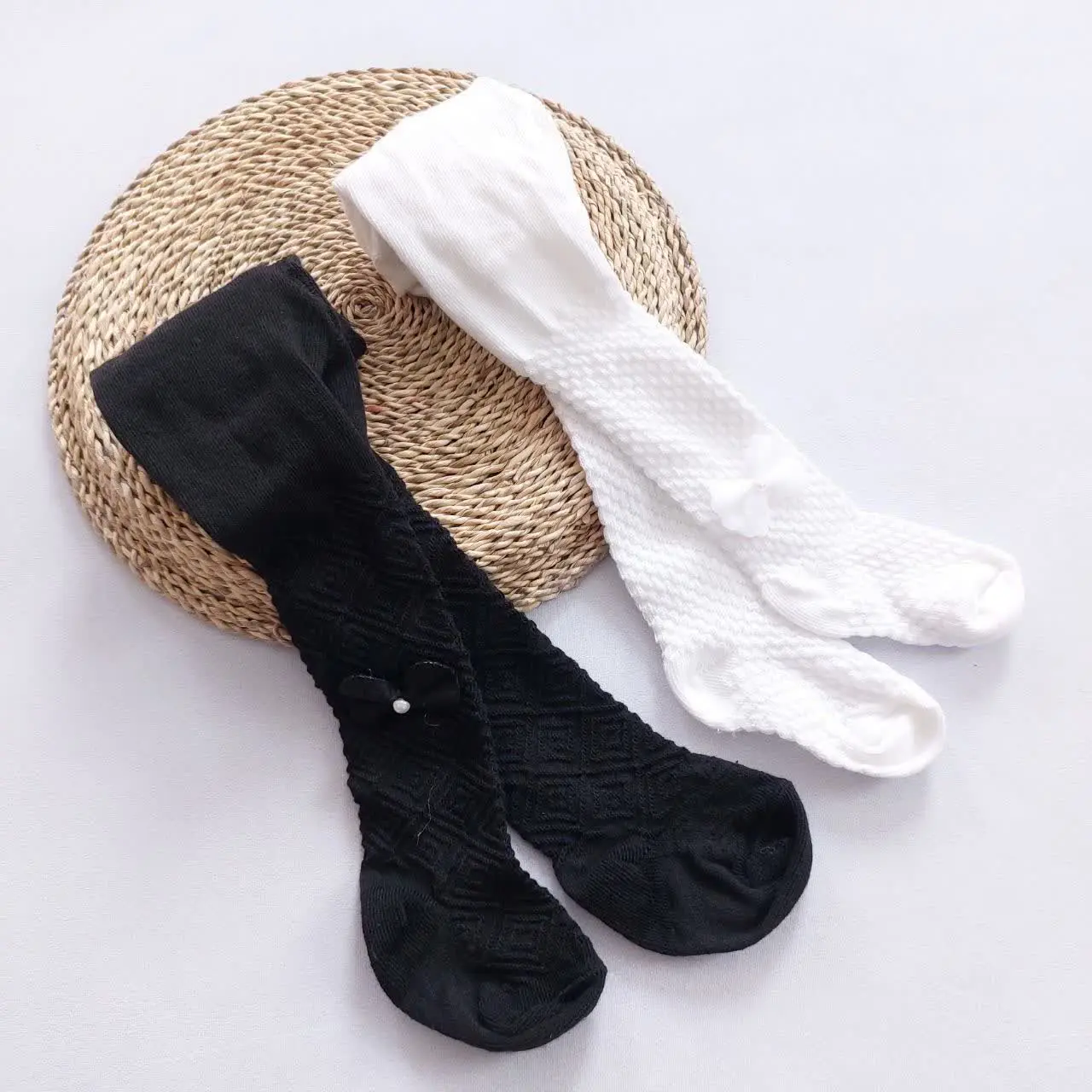 جوراب شلواری طرحدار پاپیونی 🎀
