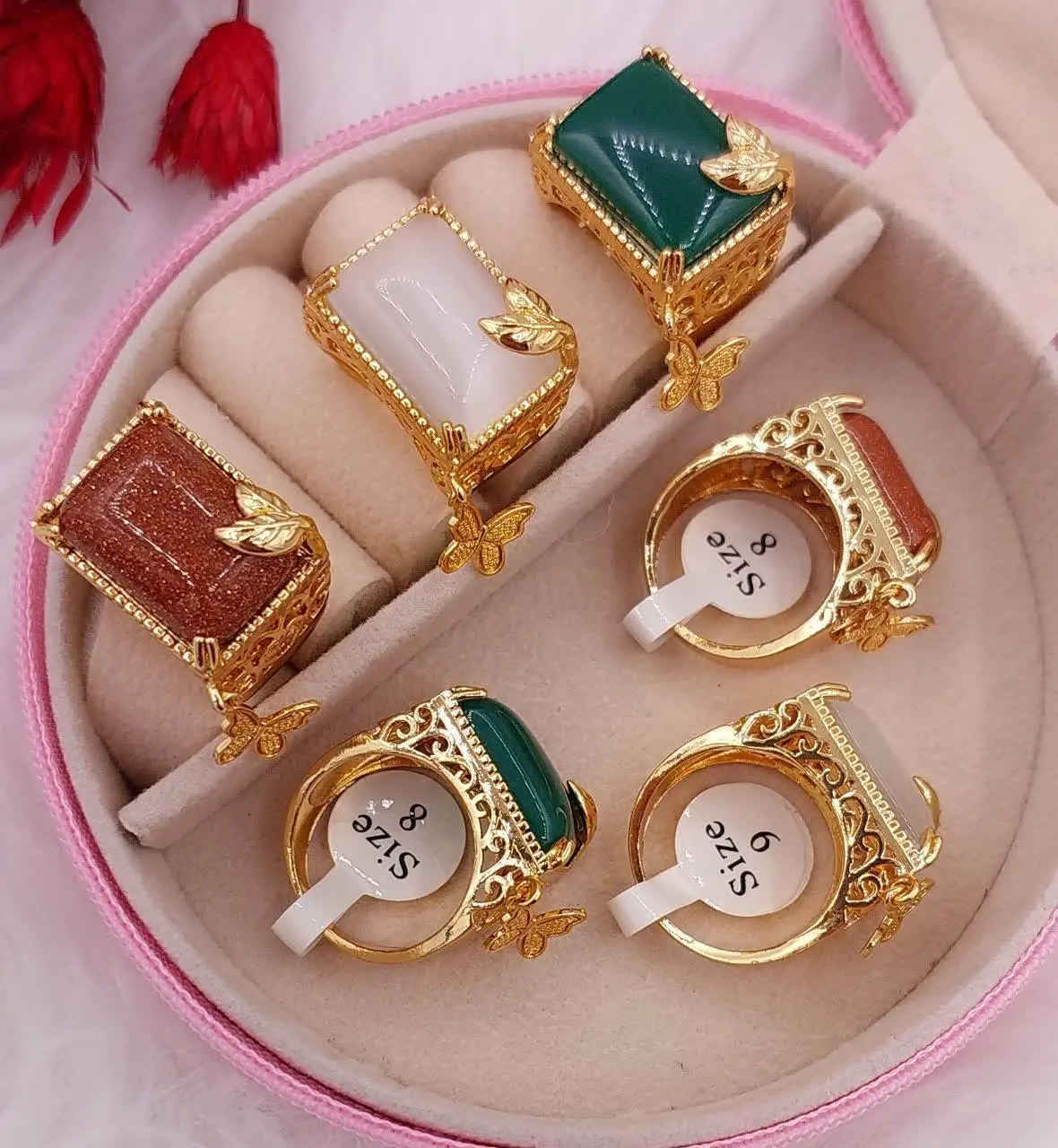 یعنی از قشنگی این انگشترا بگم کم گفتم خیلی قشنگن🤩
