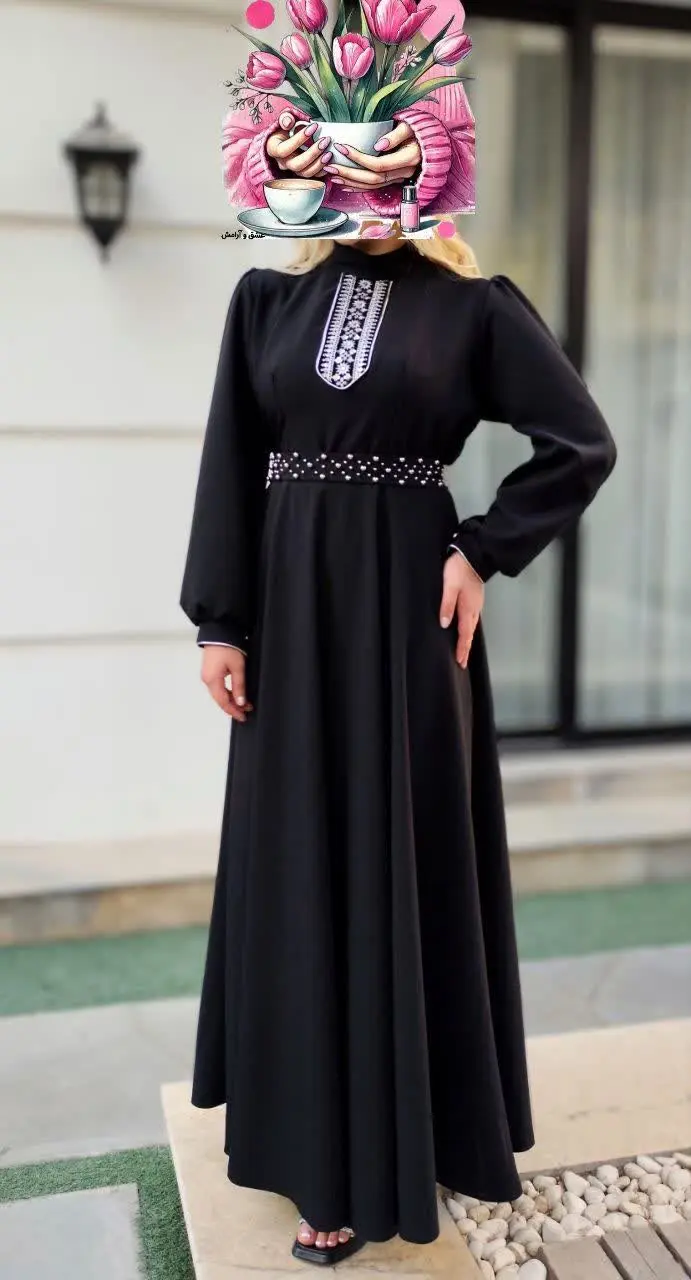 ✅پیراهن با خرجکار هندی و کم...