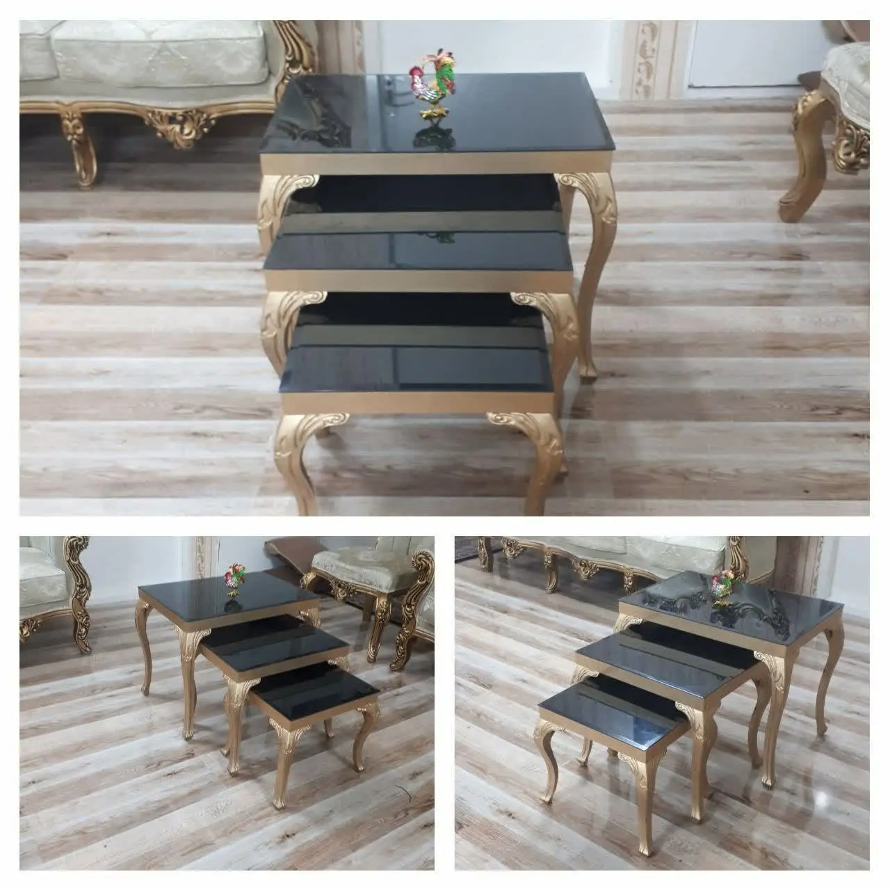 #میز_عسلی شیک ۳تیکه درحدنویه نو
