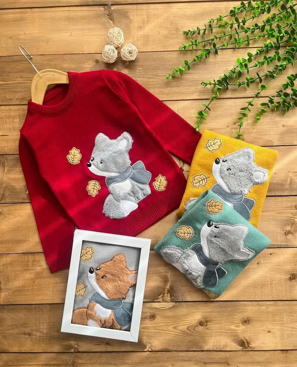 🔮بلوز بافت (گپ) اسپرت طرح روباه🔮
