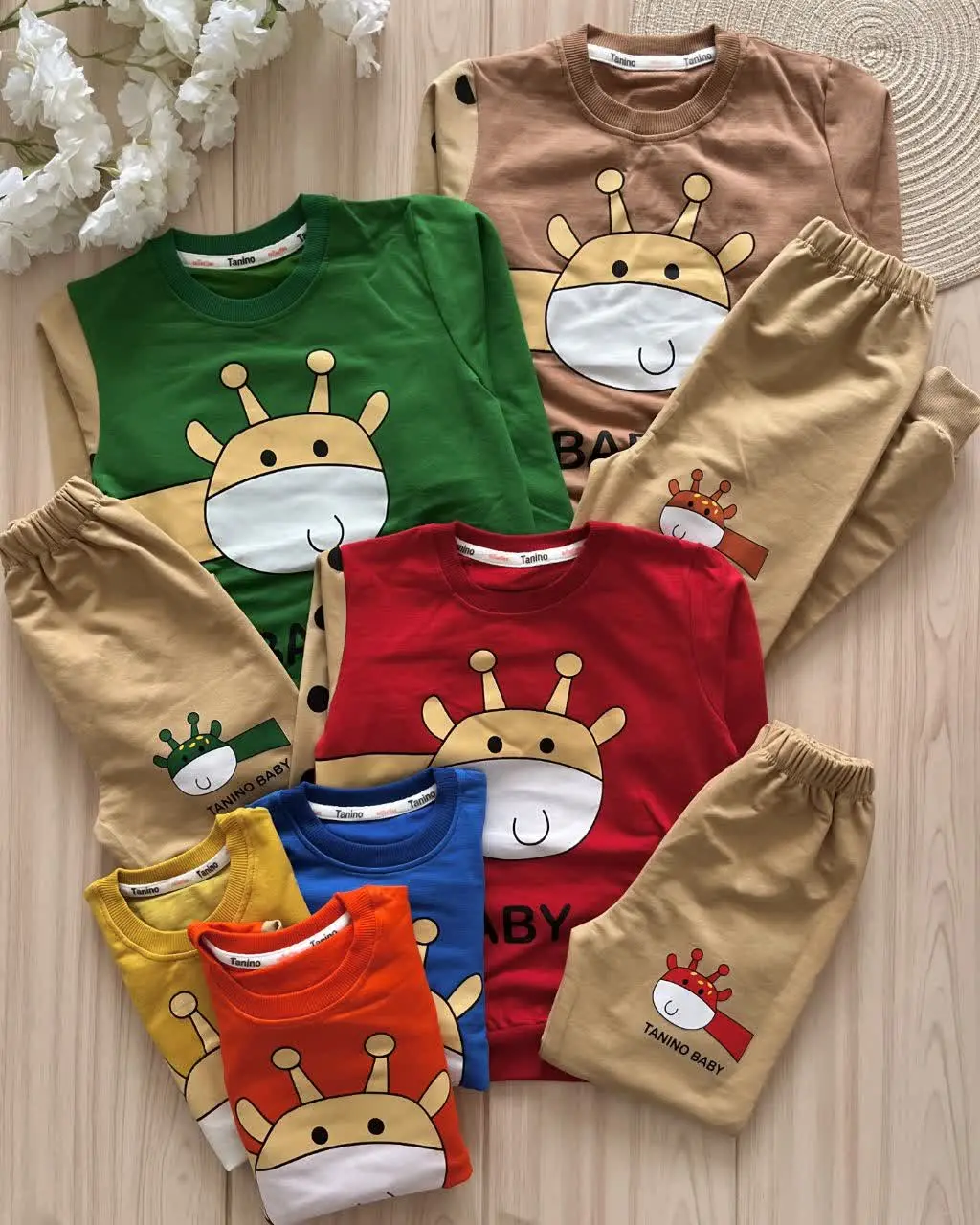 بلوز شلوار بچه زرافه😍
