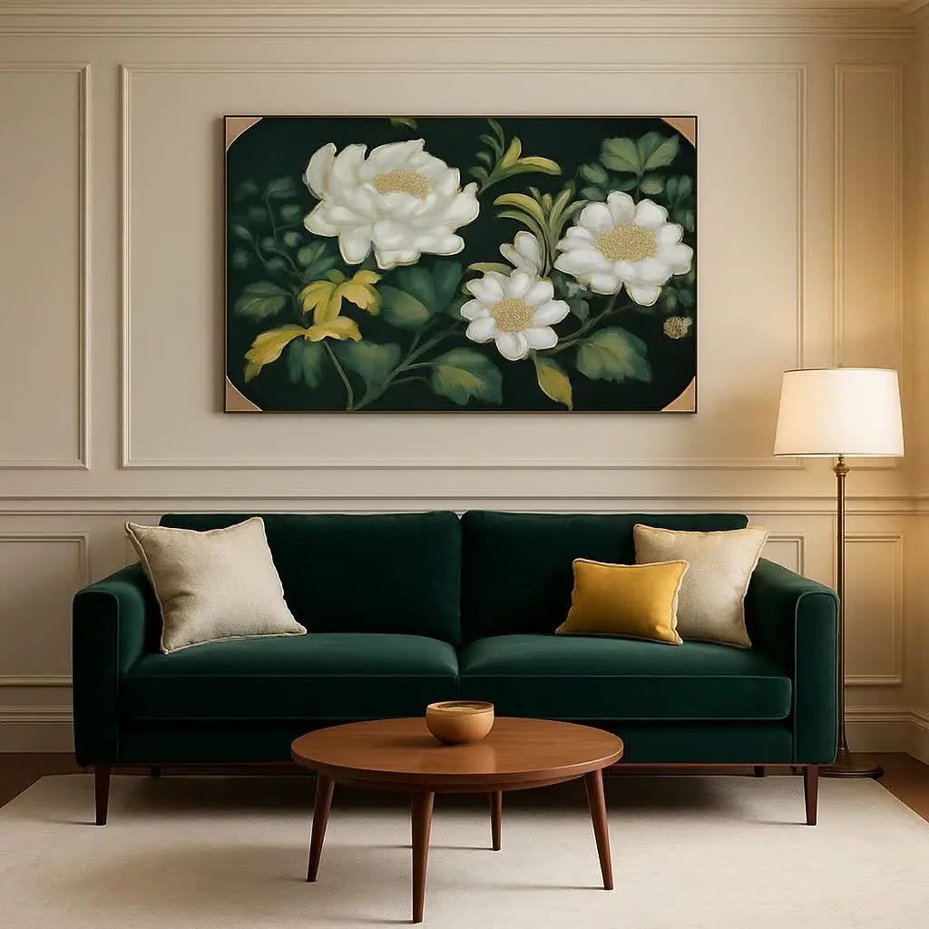 چیدمانی که چت جی بی تی با تابلوی خوشگلمون طراحی کرده😍🤩
