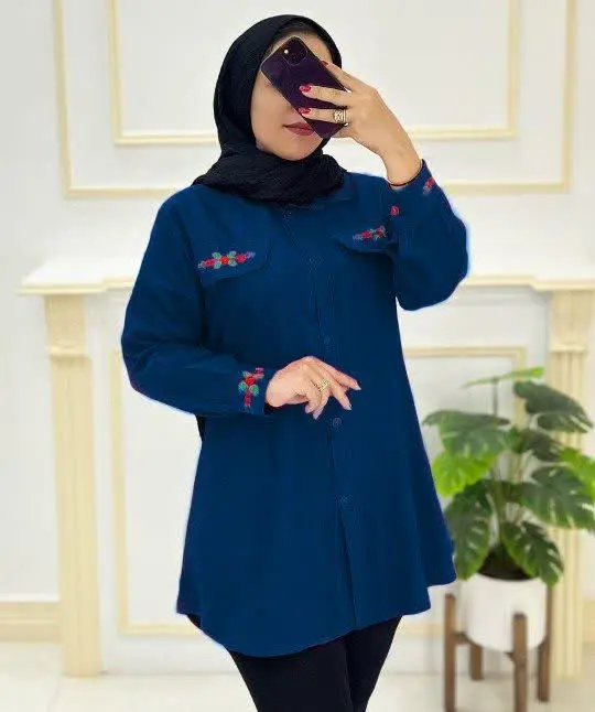 نام: شومیز مانتویی گل رز
