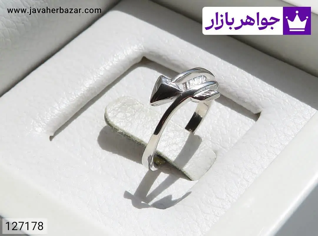 انگشتر نقره طرح تیر زنانه ف...