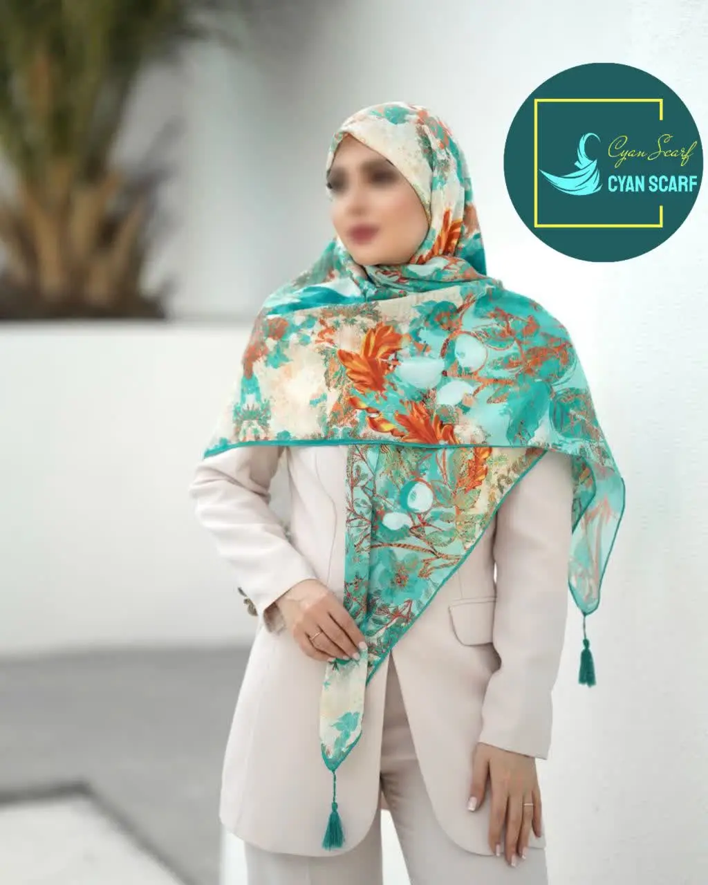 🌸 روسری نخی اسپان